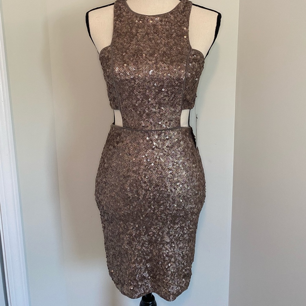 NWT Gold/Glitter Dress Size 4